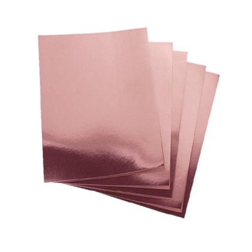 PAPIER ROSE GOLD ZŁOTY RÓŻ LUSTRZANY LUSTRO 10 arkuszy A4 300g/m2