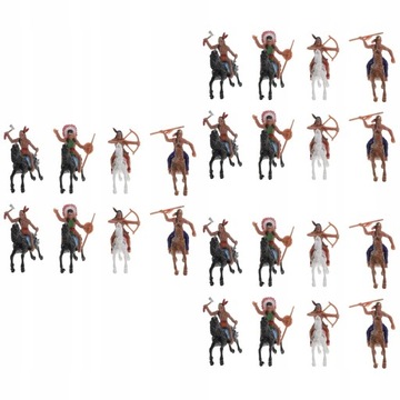 24 sztuk Indian figurki Indyjski Model figurki