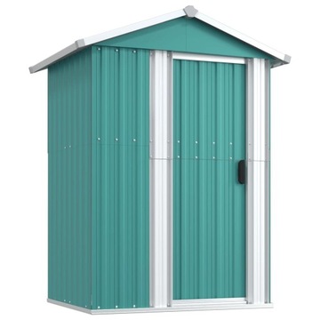 SZOPA OGRODOWA ZIELONA 126X97,5X177CM STAL GALWANIZOWANA
