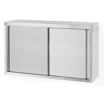 Szafka wisząca ścienna stalowa do kuchni z drzwiami suwanymi 100x60x30cm -
