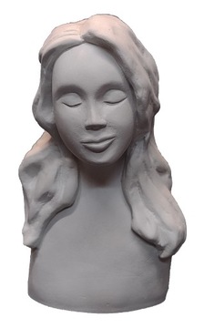 Główka gipsowa -EWA- popiersie gipsowe