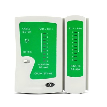 ТЕСТЕР СВЕТОДИОДНЫХ СЕТЕВЫХ КАБЕЛЕЙ RJ45 RJ11
