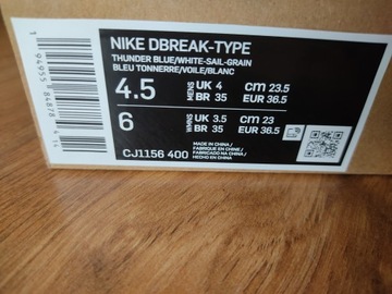 NIKE DBREAK Sneakersy Adidasy r. 36,5