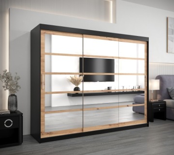 Шкаф-купе трехдверный со штангой R2 250 см.