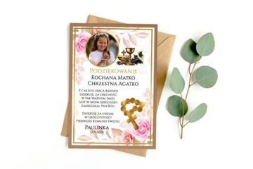 3D ФОТО благодарность крестным родителям, бабушкам и т.д. по случаю Первого Причастия ПКА5