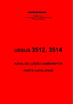 Ursus 3512, 3514 - katalog części (1994)