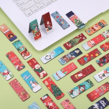 30 МАГНИТНЫХ РОЖДЕСТВЕНСКИХ ЗАКЛАДОК, МАГНИТЫ, КНИГИ, РОЖДЕСТВЕНСКИЕ ЗАКЛАДКИ