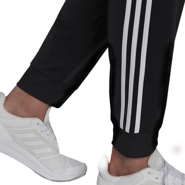 SPODNIE MĘSKIE ADIDAS PRIMEGREEN ESSENTIALS WARM-UP TAPERED 3-STRIPES r L