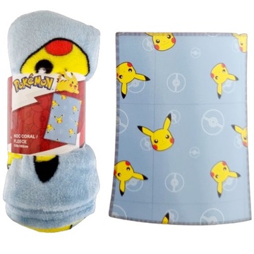 Koc kocyk coral POKEMON PIKACHU 130x160cm