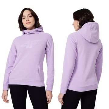 POLAR DAMSKI 4F BLUZA POLAROWA Z KAPTUREM