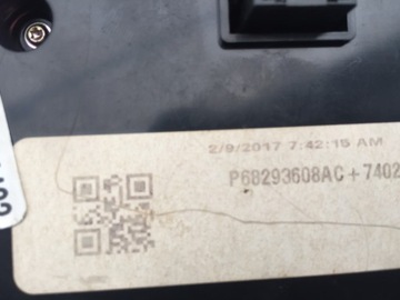 DODGE CHALLENGER 16 17 PANEL KLIMATIZACE 608AC