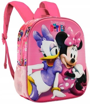 PLECAK 3D do przedszkola 31 cm DAISY I MYSZKA MINNIE