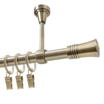 Карниз металлический одинарный 19 мм 200 см на колесиках