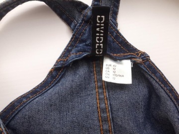 H&M jeansowa SUKIENKA szmizjerka MODNA trapezowa _ 42