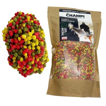 400g Fluo Pellet zanęta zanętowy 2mm method feeder pływający na ryby karpie