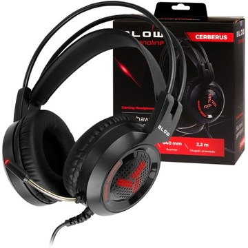 SŁUCHAWKI GAMINGOWE DLA GRACZY LED + MIKROFON