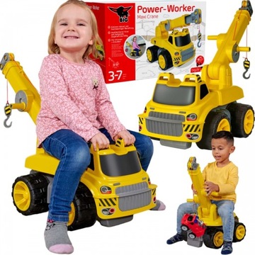 Jeździk Dźwig Maxi Crane Dla Dzieci Dziecka