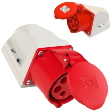 125-6K Fixed power socket 32A 5 pins 400V IP44