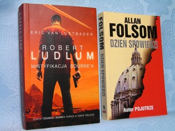 LUSTBADER mistyfikacja FOLSOM LUDLUM miękkie nieczytane x 2 bdb-