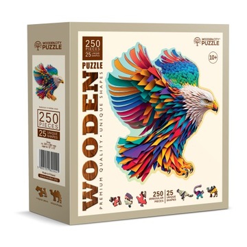 Puzzle Drewniane Orzeł 250 elementów Wooden City