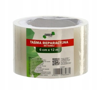 TAŚMA DO KLEJENIA FOLII REPARACYJNA 6cmX12m TAŚMA NAPRAWCZA DO TUNELI