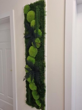 КАРТИНА ИЗ МХА И СТАБИЛИЗИРОВАННЫХ РАСТЕНИЙ Натуральная