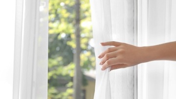 FIRANA GOTOWA Z GIPIURĄ 250x200 PROSTA FIRANY GŁADKIE NA BALKON Z KORONKĄ