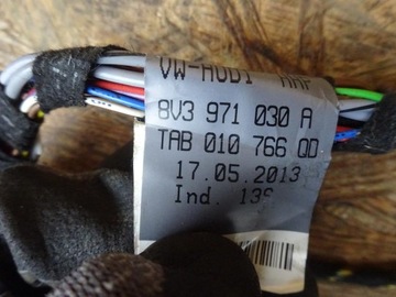 AUDI A3 8V 8V3 3D SVAZEK INSTALACE DVEŘE PRAVÁ 8V3971030A