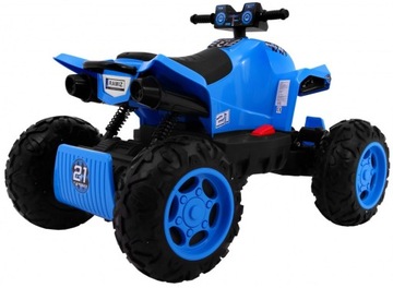 Quad na akumulator Sport Run dla dzieci Niebieski + Napęd 4x4 + LED MP3