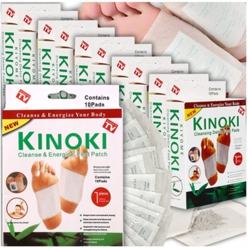 Kinoki Plastry Oczyszczające Ciało z Toksyn Do Stóp Detox Oryginalny 100szt