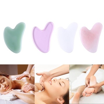Натуральный нефритовый камень Guasha Board Body SPA Relax Scr