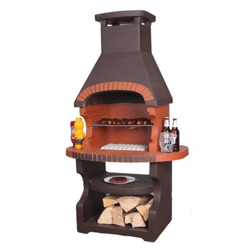 Grill Betonowy Kominek KRONOS K2 + FARBA STYROBUD
