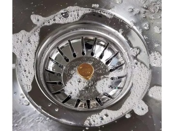 МЕТАЛЛИЧЕСКАЯ ПРОБКА ДЛЯ МОЙКИ, БОЛЬШОЙ СИТ, КОРЗИНА, ПРОБКА, СИФОН