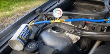 Герметик A/C FIX 3в1 + ГАЗ R1234YF + ШЛАНГ С МАНОМЕТРОМ + ПЕРЕХОДНИК