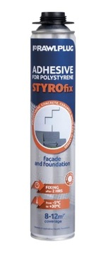 RAWLPLUG KLEJ DO STYROPIANU STYROFIX 750ml DO PISTOLETU PIANOWEGO
