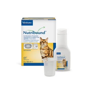 VIRBAC Nutribound Roztwór dla kotów w czasie rekonwalescencji3x150 ml