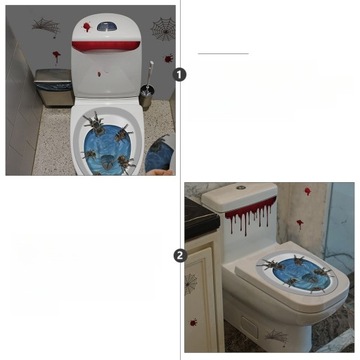 ХЭЛЛОУИН ТРИЛЛЕР ПАУК С ДНЕМ СЧАСТЛИВЫЕ НАКЛЕЙКИ НАКЛЕЙКА НА КРЫШКУ УНИТАЗА