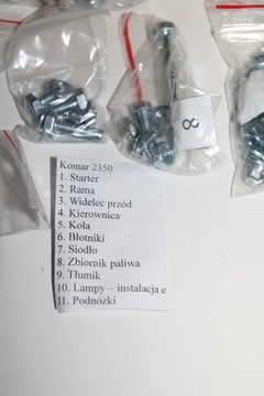 НАБОР ВИНТОВ ДЛЯ МОТОРА КОМАР 2350 НОВЫЙ.