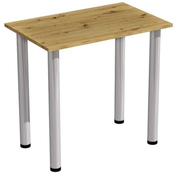 STÓŁ STOLIK SALONU POKOJU 80x50 DĄB ARTISAN NOGI CHROM