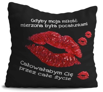 PODUSZKA Prezent na Walentynki 40x40cm wzory