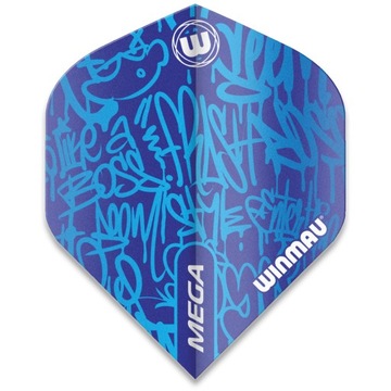 PIÓRKA WINMAU MEGA STANDARD NIEBIESKIE DART