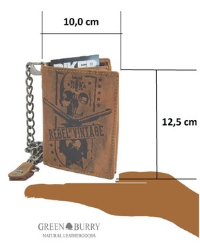 КОЖАНЫЙ КОШЕЛЕК НА ЦЕПИ 1796A-SK-25 GREENBURR