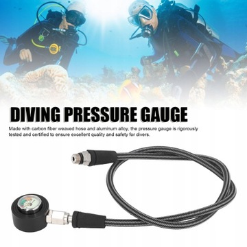 МАНОМЕТР ДЛЯ ПОГРУЖЕНИЙ СО ШЛАНГОМ ВЫСОКОГО ДАВЛЕНИЯ 80 СМ