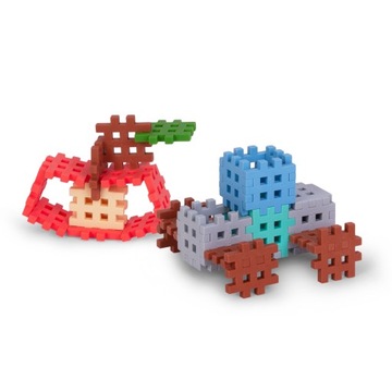 KLOCKI WAFFLE WAFLE MINI PASTEL DLA DZIEWCZYNKI MARIOINEX 70 EL. JAKOŚĆ