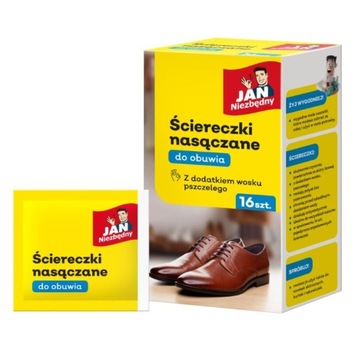 Jan Niezbędny ŚCIERECZKI NASĄCZANE DO OBUWIA I GALANTERII SKÓRZANEJ 16SZTUK