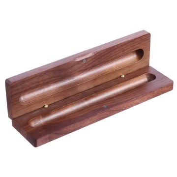Pen Case Wooden Storage Organizer Walnut