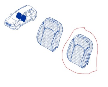 876702585R HOUBA PODPORA SEDADLA DACIA DUSTER II