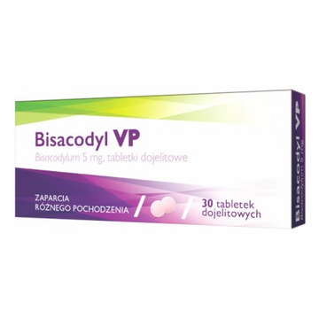 Bisacodyl VP 5mg 30 tabletek dojelitowych zaparcia