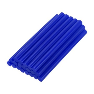 KLEJ NA GORĄCO DO PISTOLETU 11mm TERMOTOPLIWY HOT MELT W LASKACH NIEBIESKI