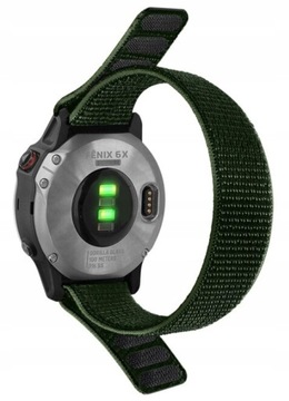 Pasek 26mm Garmin Fenix 5X 6X 7X Nylonowy Zielony